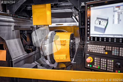 Image of Metalworking CNC milling machine.