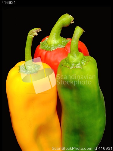 Image of Colored peppers
