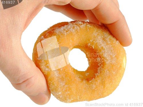 Image of Hand and donut