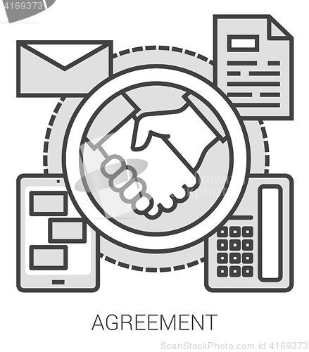 Image of Agreement line infographic.