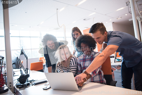 Image of Multiethnic startup business team