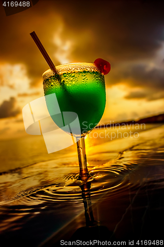 Image of Cocktail near the swimming pool