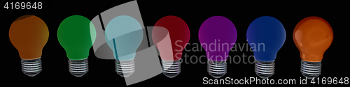 Image of lamps. 3D illustration