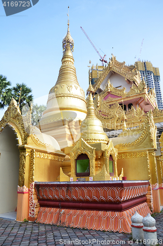 Image of Popular Burmese Temple in Penang, Malaysia