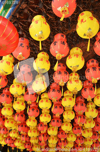 Image of Colorful of lantern in Chinese Temple Penang, Malaysia