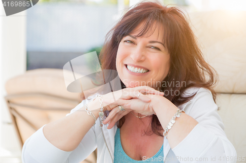 Image of Attractive Middle Aged Woman Portrait