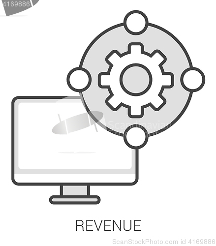 Image of Revenue line infographic.