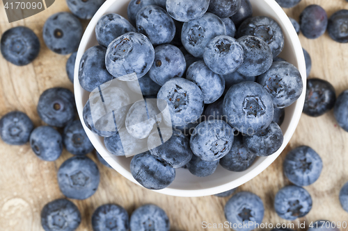 Image of blue blueberries closeup