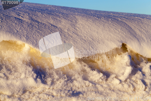 Image of Photo snow, close-up