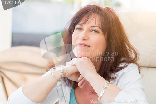 Image of Attractive Middle Aged Woman Portrait