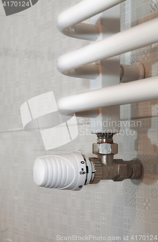 Image of temperature regulator for towel rail