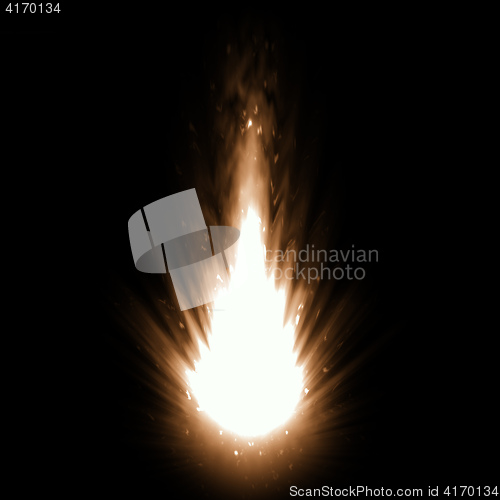 Image of hot fire explosion