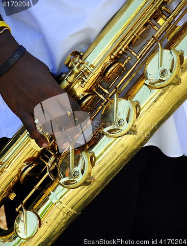 Image of Baritone saxophone.