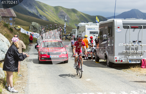 Image of The Cyclist Nicolas Edet -Tour de France 2015