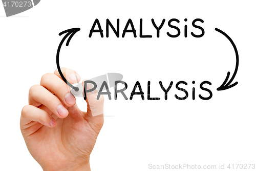 Image of Analysis Paralysis Arrows Concept