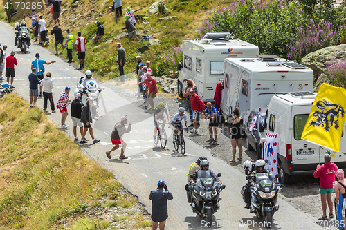 Image of The Cyclists Quintana and Valverde -Tour de France 2015