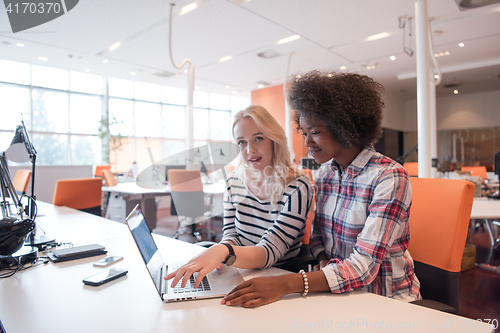 Image of Multiethnic startup business team