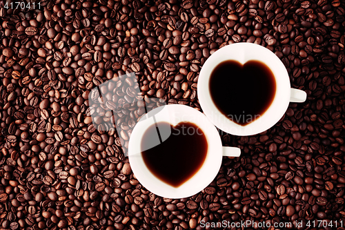 Image of coffee with love