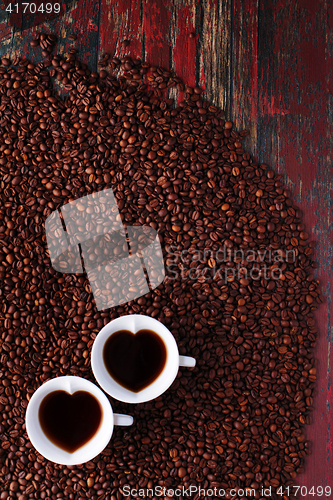 Image of coffee with love