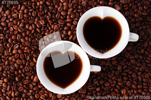 Image of coffee with love