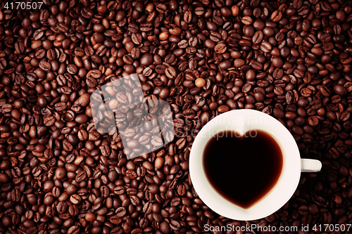 Image of coffee with love