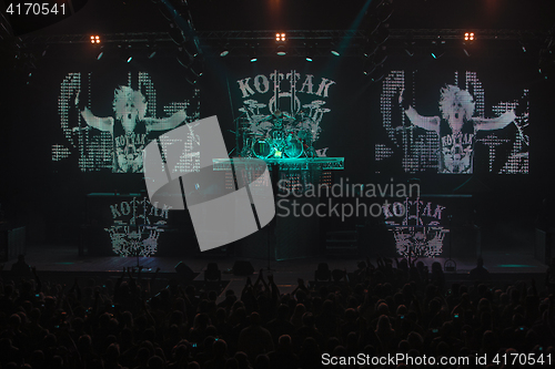 Image of Dnipropetrovsk, Ukraine - October 31, 2012: Scorpions rock band