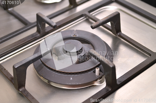 Image of Close up image of the gas stove