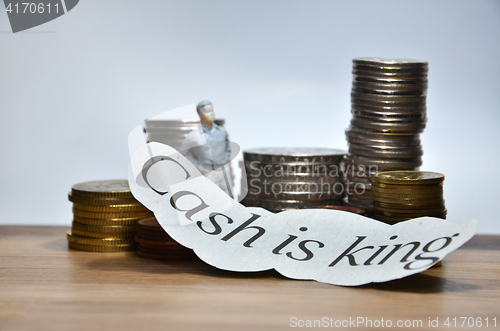 Image of Cash is King words