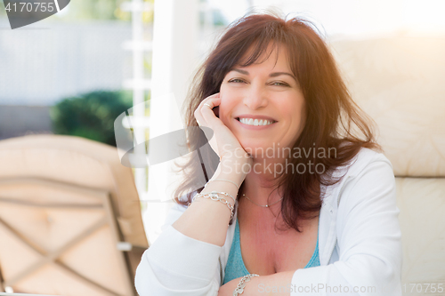 Image of Attractive Middle Aged Woman Portrait