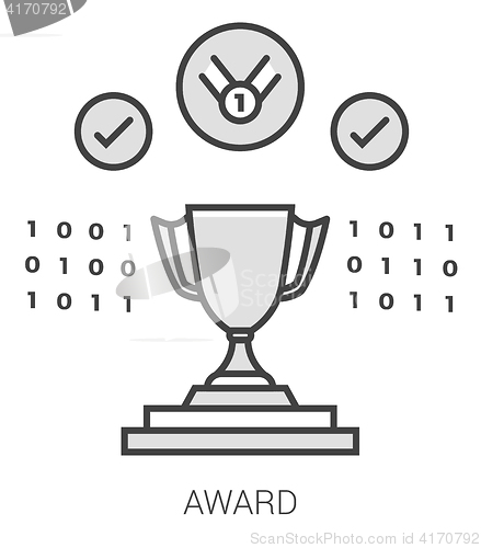 Image of Award line infographic.