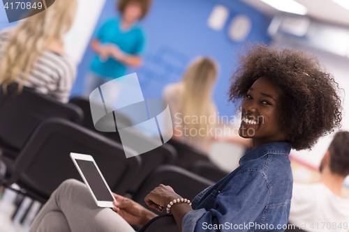 Image of Portrait informal African American business woman