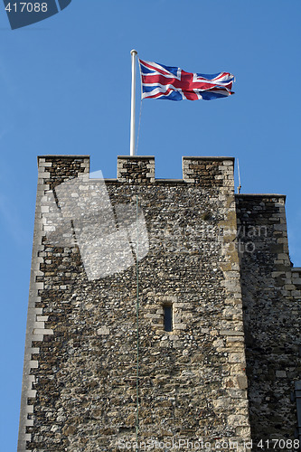 Image of Flag and castle