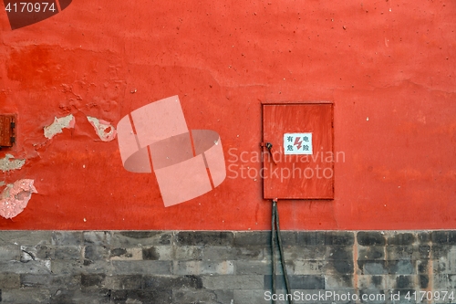 Image of Industrial background texture in red