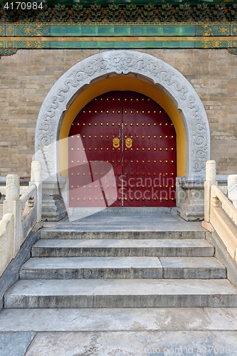 Image of Chinese doorway at the Temple of Heaven