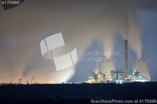 Image of Modern Powerplant producing heat