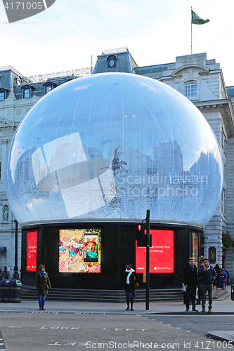 Image of Eros in Snow Globe