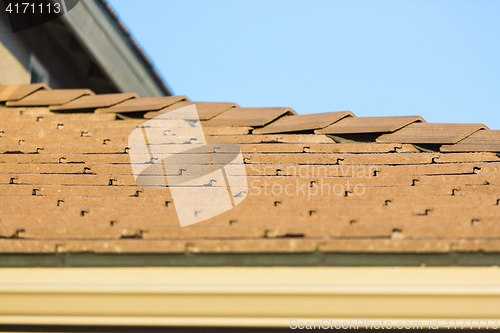 Image of Roof of House with Concrete Tiles.