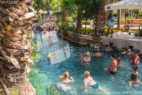 Image of People in Cleopatra pool