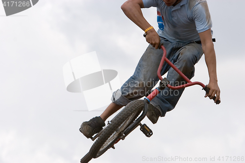 Image of BMX biker Airborne