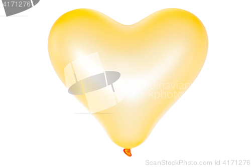 Image of Heart shape balloon isolated on white