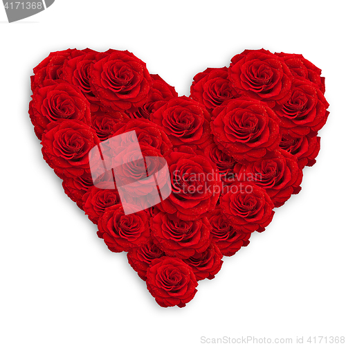 Image of roses heart