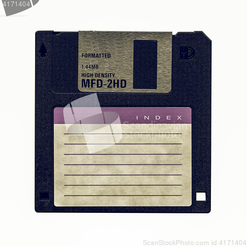 Image of Vintage looking Floppy Disk