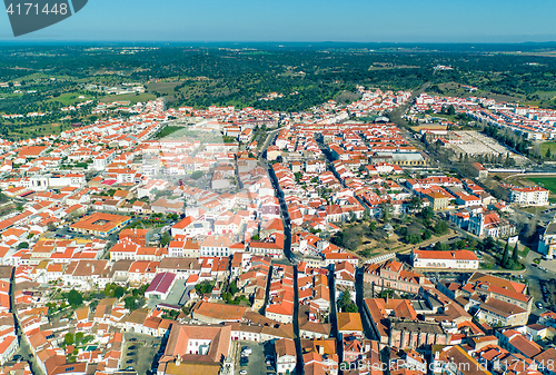 Image of Aerial View Red Tiles Roofs