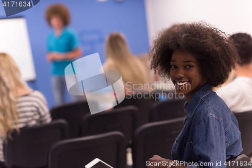 Image of Portrait informal African American business woman