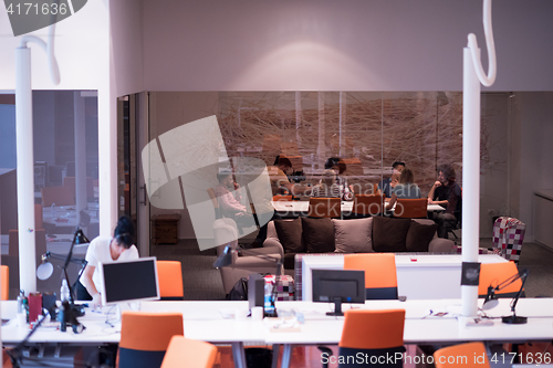 Image of Multiethnic startup business team on meeting
