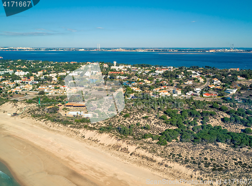 Image of Aerial View Holiday Village near Sandy Beach