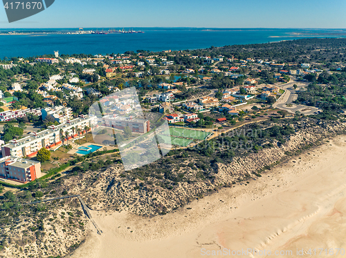 Image of Aerial View Holiday Village near Sandy Beach