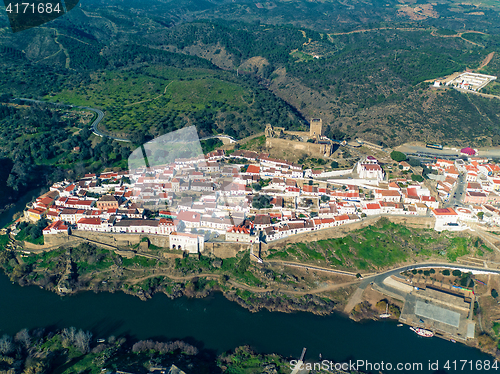 Image of Aerial View of the Fortified Village Mertola