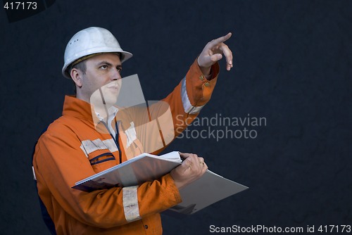 Image of Engineer giving orders