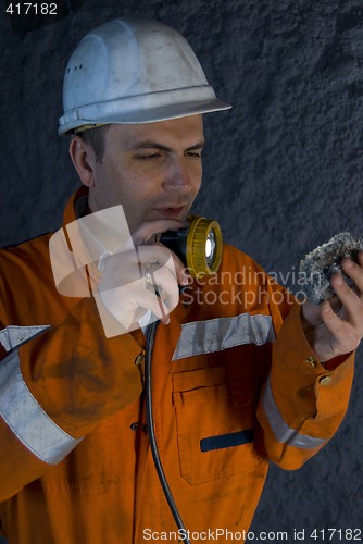 Image of Inspecting the rock